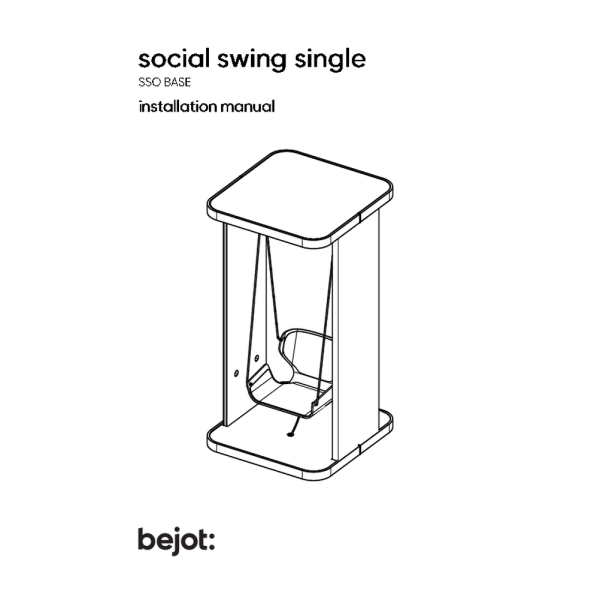 social swing single - installation manual